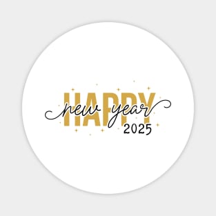 Happy New Year - 2025 Gold Magnet